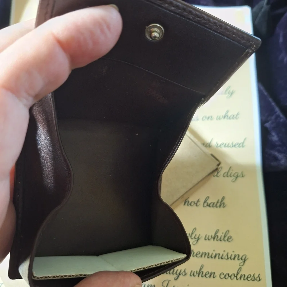 Coach Brown Leather Oragami Wallet